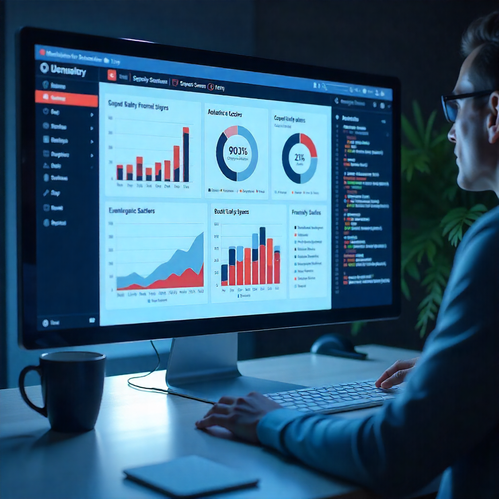 Modern web development workspace